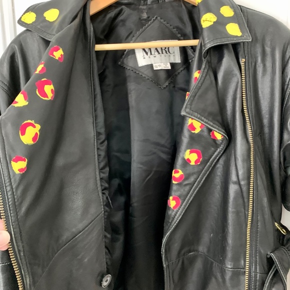 Grunge style 100% leather vintage jacket - Picture 11 of 15